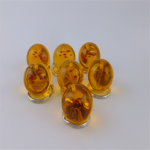 Anime <span class=keywords><strong>dragon</strong></span> <span class=keywords><strong>Ball</strong></span> 1 2 3 4 5 6 7 estrellas forma de bola colgante cadenas del anillo dominante - Product Image 1