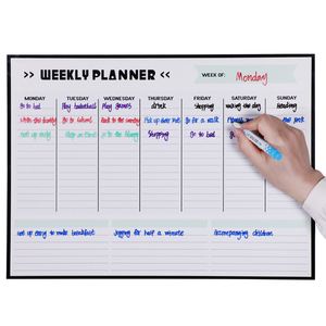 Planificateur mensuel/<span class=keywords><strong>hebdomadaire</strong></span> effaçable à sec, tableau blanc magnétique, calendrier magnétique pour réfrigérateur, offre spéciale - Product Image 3