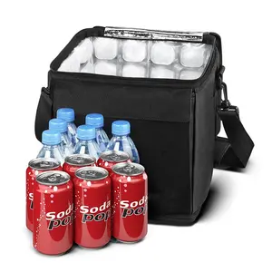 Wholesale High Quality Folding Black FlexiFreeze Freezable 18 Can Cooler Bag