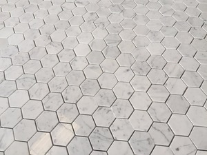 Bán nóng trắng carrara khảm đá cẩm thạch hexagon mosaic gạch - Product Image 4