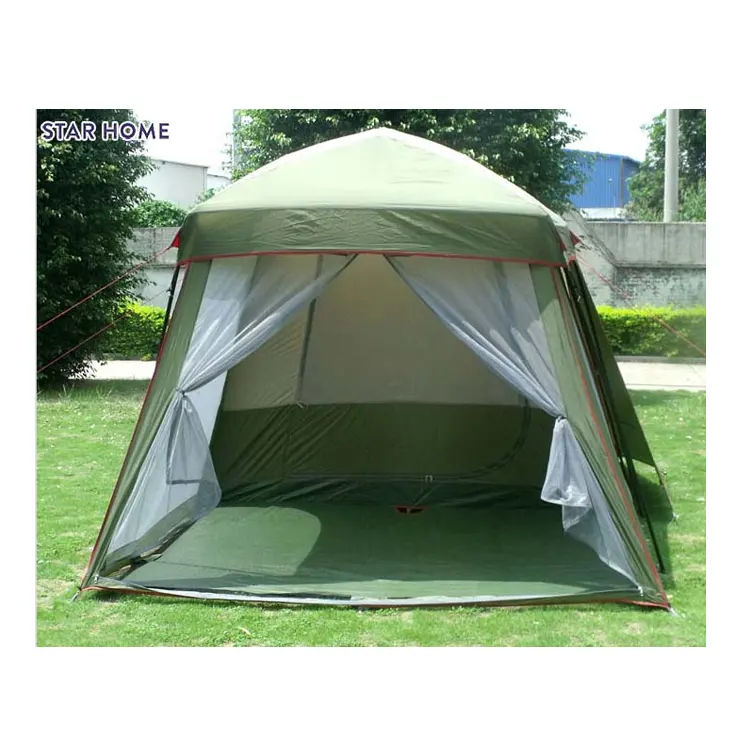 Заводская цена, железная палатка 190T, зеленая туристическая палатка на 5-8 человек