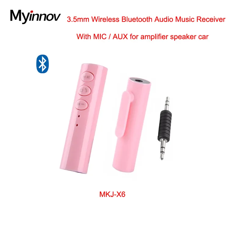 Para el coche estéreo USB 3.5mm Jack Adaptador de audio receptor de música inalámbrico Bluetooth Kit de coche