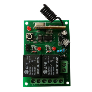 2CH 12/24V DC Motor interruptor <span class=keywords><strong>de</strong></span> Control remoto inalámbrico 315MHz/433Mhz RF relé voltaje máximo 12V corriente máxima 10A - Product Image 5