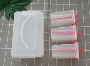Molde de plástico duradero para paletas de hielo en una caja de plástico, molde para paletas - Product Image 6