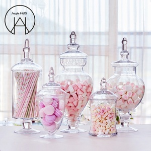 Storage Jar Storage Jar With Lid Trophy Shaped Storage Glass Jar With Lid For Candy Nuts Decor