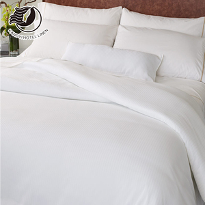 Ropa de cama de algodón egipcio 100%, juego de ropa de cama de Hotel, blanca, barata, 400 hilos - Product Image 2