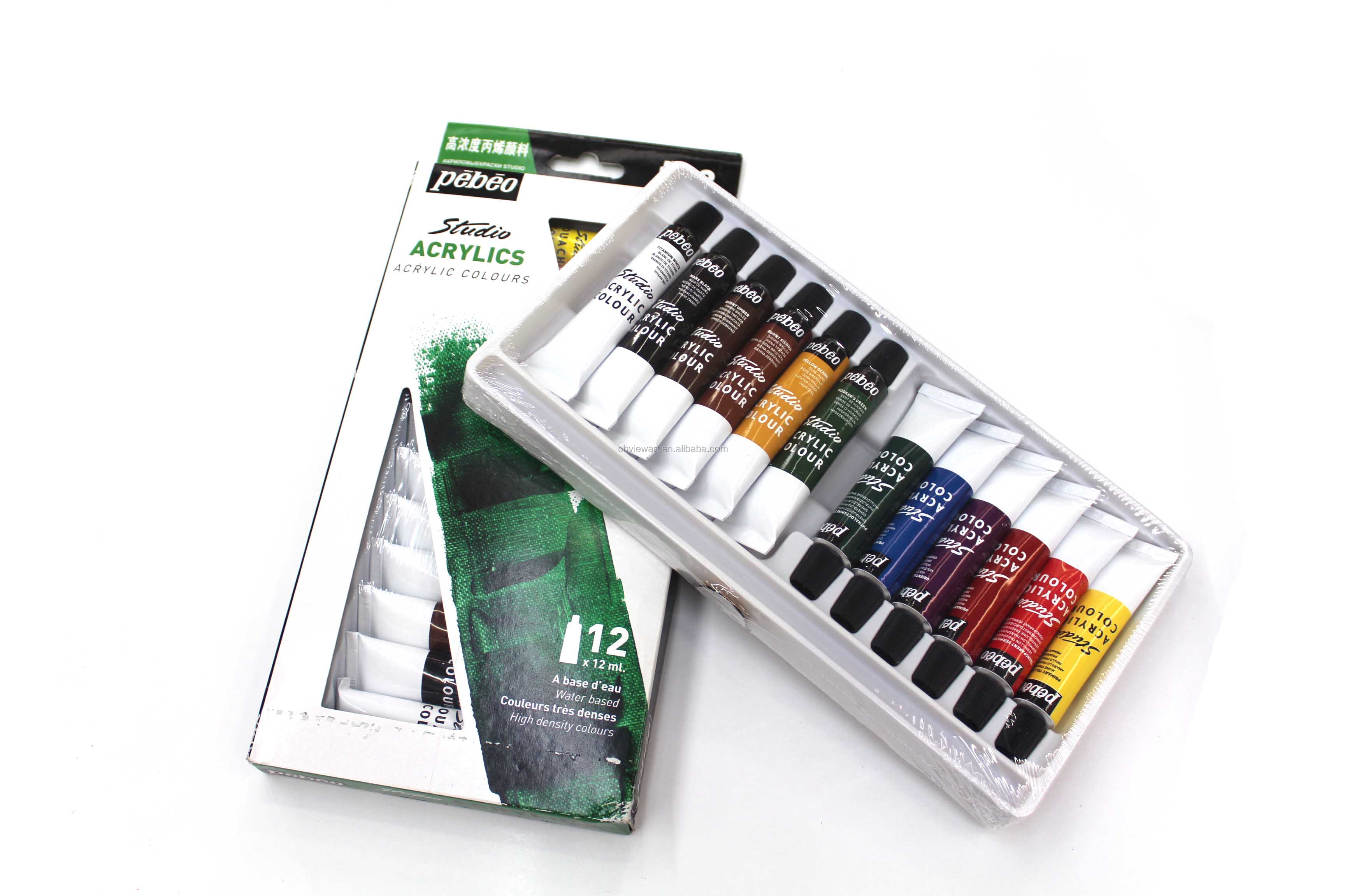 profession 12x12ml Pebeo brand acrylic paint for artist