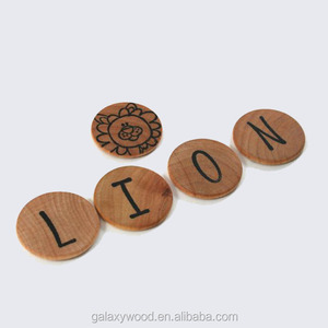 Dischi di <span class=keywords><strong>Legno</strong></span> Non Finiti Personalizzati all'Ingrosso da 1,5 Pollici (3,8 cm) - Product Image 6
