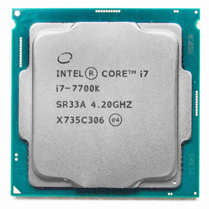 Procesador de 7. ª generación para ordenador portátil, CPU de escritorio, i7-7700K, Quad-Core, 8 hilos, 4,2G, 91W, LGA 1151, para Intel
