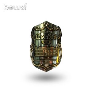 Nhãn Dán Nhãn Dán Đồ Uống Chống Thấm Nước Kim Loại Dập Nổi Nhãn Dán In Ấn Nhãn Dán Chai Rượu Vang Nhãn Kim Loại - Product Image 3