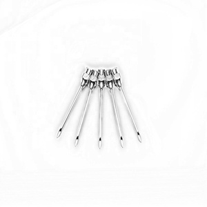 Terbaik Jual Produk Dapat Digunakan Kembali Logam Hub Jarum <span class=keywords><strong>Stainless</strong></span> <span class=keywords><strong>Steel</strong></span> Hewan Jarum <span class=keywords><strong>Luer</strong></span> Kunci Jarum untuk Hewan - Product Image 2