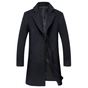 Autumn and Winter New Business <strong>Mens</strong> <strong>Trench</strong> <strong>Coat</strong> Wool <strong>Mens</strong> <strong>Coat</strong> Trending Products <strong>Black</strong> <strong>Mens</strong> Wool <strong>Long</strong> <strong>Coat</strong> - Product Image 4
