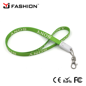 2018 Venta caliente regalos promocionales <span class=keywords><strong>2</strong></span> en 1 tela cordón cables de carga con impresión de logotipo - Product Image 2