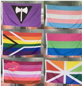 Индивидуальный, 3x5 футов, любовь, мир, уважение, ЛГБТ, поддержка гордости, Радужный Флаг с латунной втулкой - Product Image 6