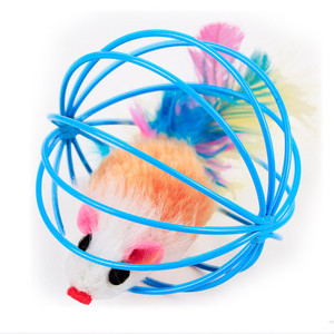 False Mouse in <strong>Rat</strong> Cage Ball Playing Interactive <strong>Toys</strong> for Pet Cat Kitten