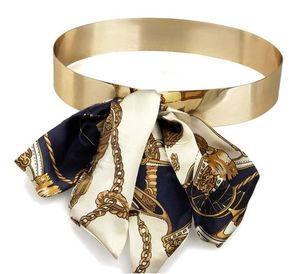 Belle <span class=keywords><strong>ceinture</strong></span> <span class=keywords><strong>en</strong></span> métal doré de style écharpe - Product Image 1