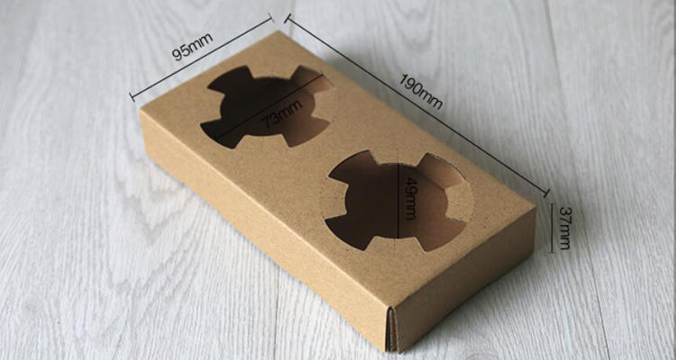 Light Coffee corrugated cup holder