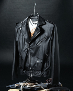 Veste en <span class=keywords><strong>cuir</strong></span> de <span class=keywords><strong>moto</strong></span> de vélo punk de haute qualité pour hommes - Product Image 2