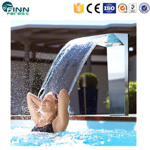 En acier inoxydable OEM rideau d'eau spa piscine cascades de bain spa