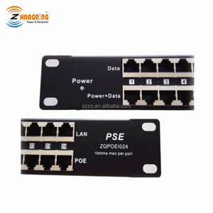 หัวฉีด Passive POE แบบแร็คเมาท์หลายพอร์ต24พอร์ตสำหรับอุปกรณ์ Non- PoE 24พอร์ตเช่น <span class=keywords><strong>UBNT</strong></span> - Product Image 6