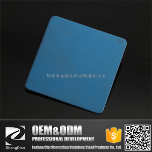 Venta caliente <span class=keywords><strong>del</strong></span> <span class=keywords><strong>Precio</strong></span> Barato Azul Zafiro Color Decorativo 304 Rayita Hoja de Acero Inoxidable Pulido - Product Image 3