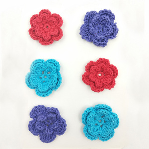 Commerci all'ingrosso colorato fatto a mano all'uncinetto fiori - Product Image 2