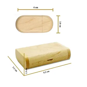 Pendrive usb de madera con logotipo personalizado, 2gb, 4gb, 8gb, 16gb, 32gb, 64gb