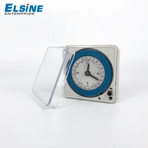 AH711 24 hour Din Rail Square Battery Mechanical Timer Switch with CE