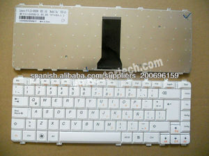 español teclado del ordenador portátil de diseño de Lenovo Y450 blanco - Product Image 1