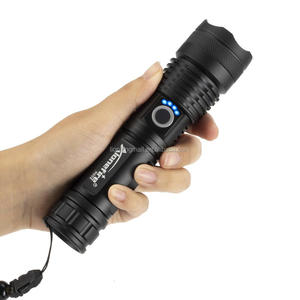 Alonefire Đèn Pin LED Zoom Công Suất Cao H002 XHP50 Đèn Sáng Săn Bắn Đèn Pin Usb Câu Cá Tuần Tra Ngoài Trời Mạnh Mẽ Hoạt Động 26650 - Product Image 1