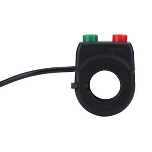 2 in 1 <span class=keywords><strong>Moto</strong></span> Corno Faro Interruttore di Pulsante di Controllo Presa di <span class=keywords><strong>Manubrio</strong></span> per Bici Elettrica Scooter - Product Image 1