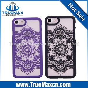 Fábrica al por mayor para el iphone 7 Caja Del Teléfono En Relieve Hollow <span class=keywords><strong>Stramonium</strong></span> PC, para el iphone 7 Caso - Product Image 2