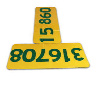 Hochs icht bares reflektieren des Adress schild Langlebiger Straßennummern-Falt aufkleber für die Notfall identifikation im Haus/Geschäft - Product Image 5