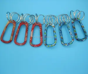 שלושה חורים רב keychain carabiner keyring עם חור