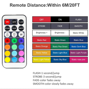LED RGB Color Cabinet <strong>Wireless</strong> <strong>Lights</strong> Battery Operated Puck <strong>Light</strong> with Remote Control - Product Image 5