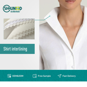 Bukram kẹo cao su ở microdot nung chảy dệt interfacing waterjet Polyester dính fusible Thảm cap interlining vải - Product Image 5