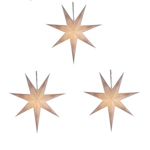 Party Suppliers Sunbeauty Folding Christmas Decoration Lights Hanging Paper Star Lantern With LED <strong>Lgiths</strong>