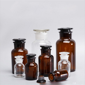 250 <span class=keywords><strong>Ml</strong></span> 500 <span class=keywords><strong>Ml</strong></span> <span class=keywords><strong>1000</strong></span> <span class=keywords><strong>Ml</strong></span> Rộng Miệng Phòng Thí Nghiệm Hóa Chất Màu Nâu Hổ Phách Thủy Tinh Thuốc Thử Chai Với Thủy Tinh Stopper - Product Image 2