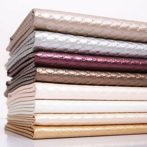 Tela de Cuero Sintético con Relieve Metálico en Forma de Rombo para Tapicería de Sofás, Camas, Bolsos, Lazos y Manualidades - Product Image 1