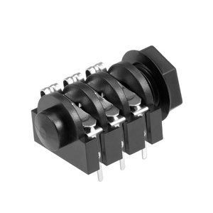 <strong>6</strong>.35mm <strong>6</strong> Pin PCB Headphone Stereo DC Jack Socket <strong>Audio</strong> Video Connector - Product Image 3