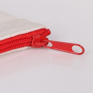 Kantong Dokumen A4 Ritsleting Katun Kustom, Kantong Ritsleting Kanvas Katun Kecil Polos - Product Image 3