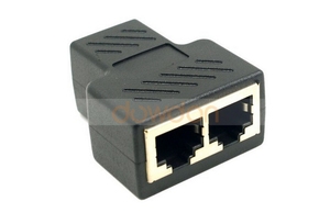 1 a 2 puerto RJ45 8P8C mujer CAT 5/CAT 6 LAN Ethernet conector hembra - Product Image 2