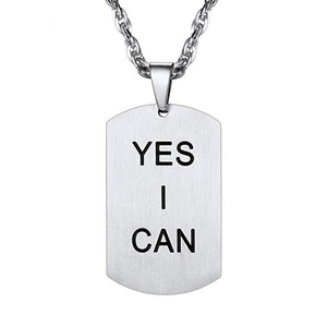 Collana di etichette per cani in acciaio inossidabile con versetto della bibbia regalo cristiano della preghiera <span class=keywords><strong>del</strong></span> signore della moda - Product Image 4
