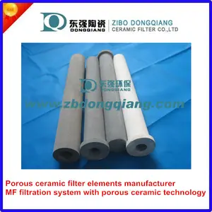 sinterizado poroso de cerámica del filtro de membrana para tubos municipal de tratamiento de aguas residuales