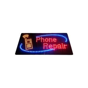9*19 ''Perbaikan Telepon <span class=keywords><strong>LED</strong></span> Tanda Terbuka, Papan Display Iklan Eye Catching Super Terang untuk Bengkel Ponsel - Product Image 1