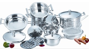 Thương Hiệu Mới Thụy Sĩ 17 Cái Thép Không Gỉ <span class=keywords><strong>Cookware</strong></span> Sets - Product Image 2