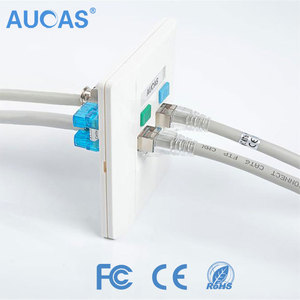 Fabrication de façade de câble réseau ABS Rj11 <span class=keywords><strong>Rj45</strong></span> façade avec obturateur pour câble cat5e cat6 - Product Image 3