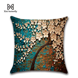 Ném Gối Vỏ U-LOVE Sơn Dầu Vuông Trang Trí Đệm Cho 18X18 Inch - Product Image 4