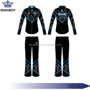 최신 디자인 승화 맞춤형 스포츠 트랙수트 치어리딩 워밍업 재킷 치어 및 댄스 팀용 - Product Image 5