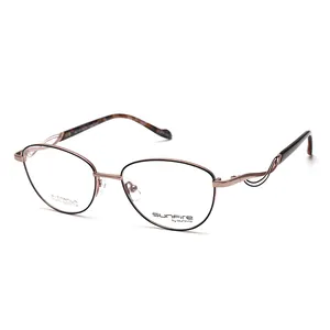 Ready stock best quality frame designers women glasses titanium made in China